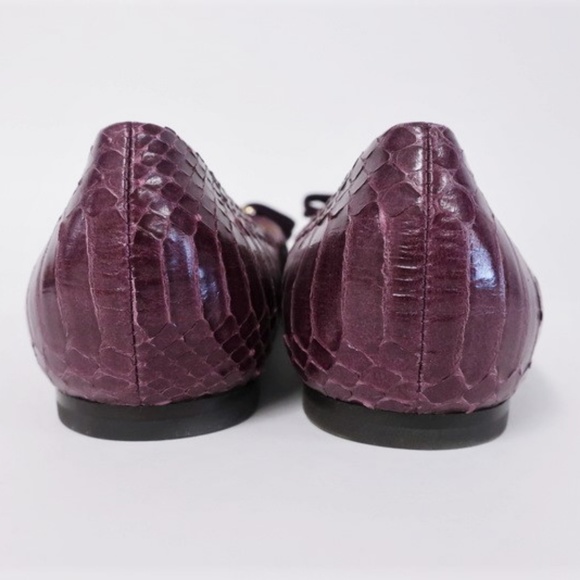 Salvatore Ferragamo Varina Bow Ballet Flat Snake - Picture 7 of 8